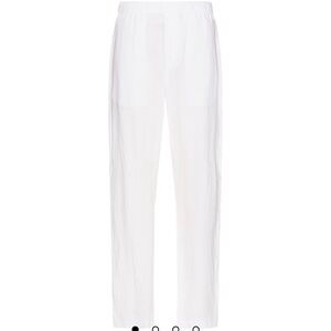 ONIA - MEN'S LINEN HOME PANT - WHITE - SIZE LARGE